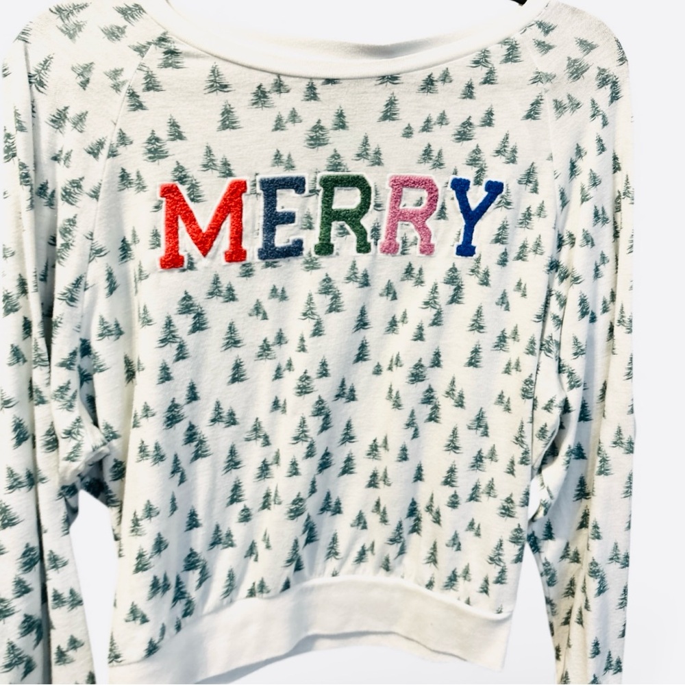 Honey Dew “Merry” Super- Soft Christmas tree Long Sleeve Top NWOT